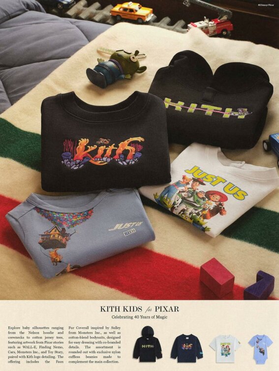 KITH x Pixar сделали коллабу в честь 40-летия студии. KITH x Pixar сделали коллабу в честь 40-летия студии.