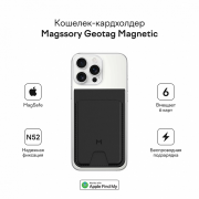 Кошелек-кардхолдер Magssory Geotag Magnetic Midnight