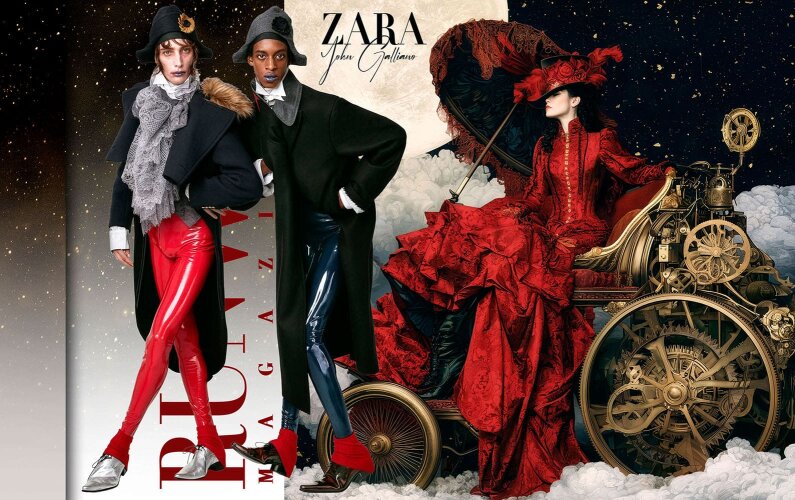 Трансформация истории в первой коллекции Джона Гальяно для Zara Re{form}